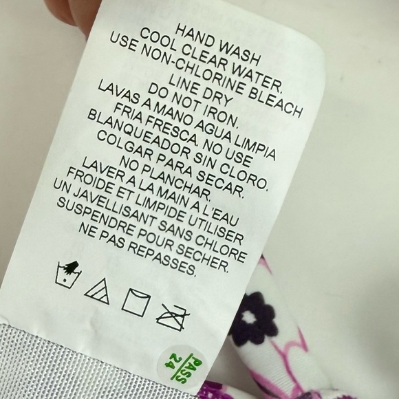 Swim Solutions Tankini Bikini Top Womens Size US 10 Purple Floral Underwire NWT - Picture 5 of 10